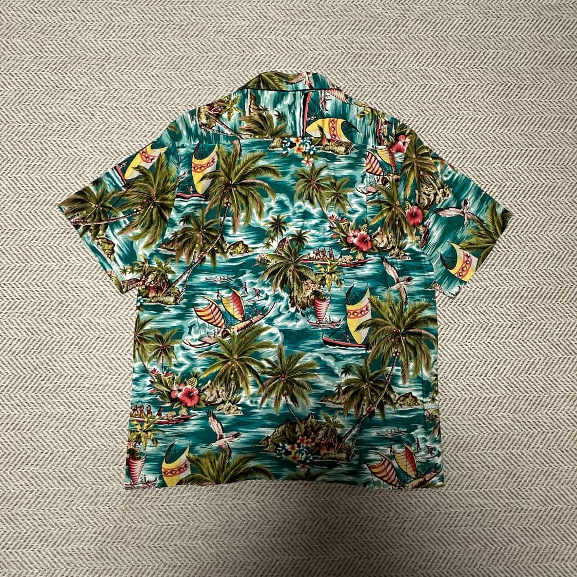 VINTAGE usa made hawaiian shirt 상품이미지2