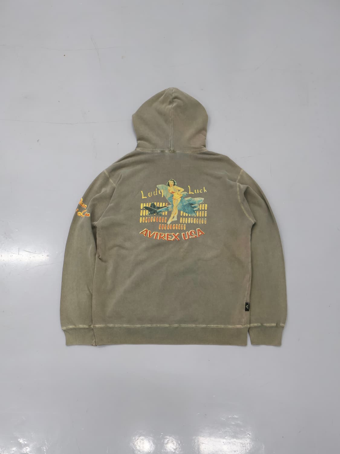 AVIREX Lady Luck Vintage Washed Hoodie 상품이미지2