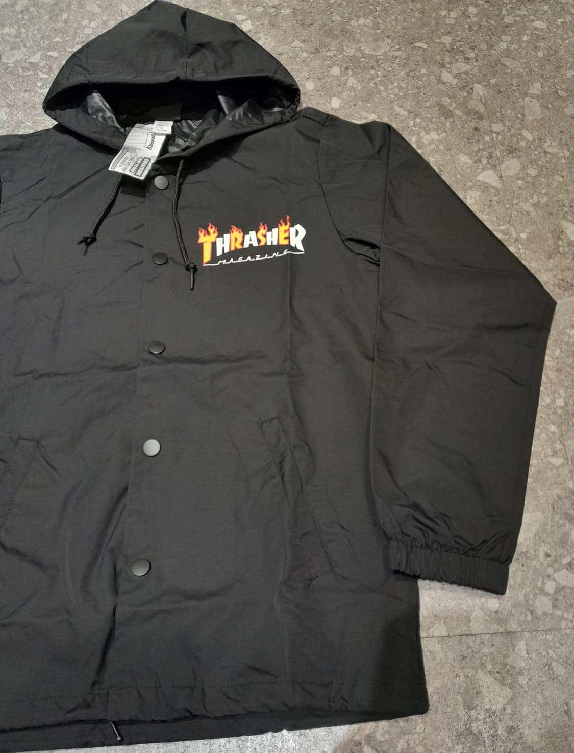 💥(새상품) 트레셔 코치후드 자켓 블랙 (S)  상품이미지3