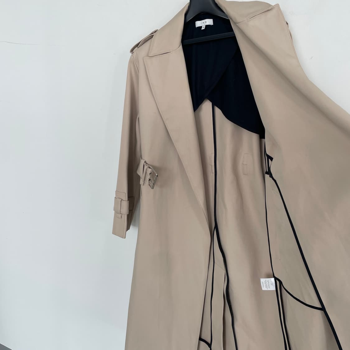 이로 벨티드 헤비 트렌치 코트 베이지 상품이미지7