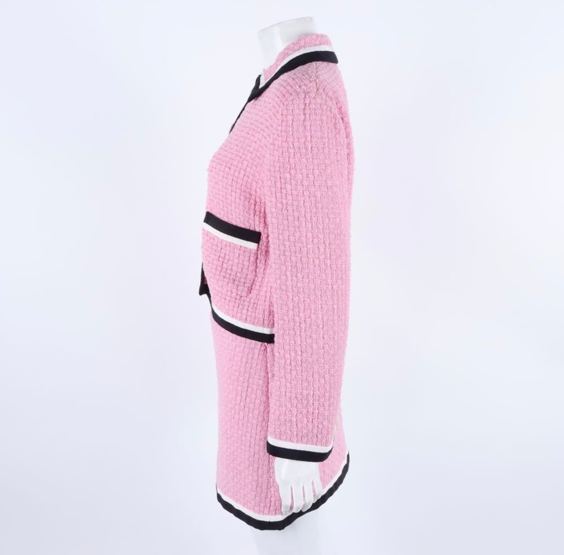 미우미우 트위드 투피스 핑크 (장원영착용) 상품이미지2