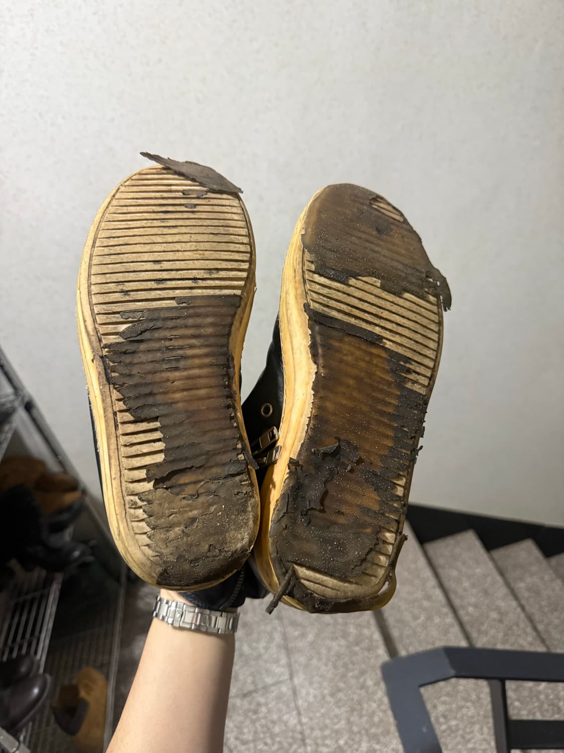 릭오웬스 라몬즈 레더 하이 40 사이즈 상품이미지4