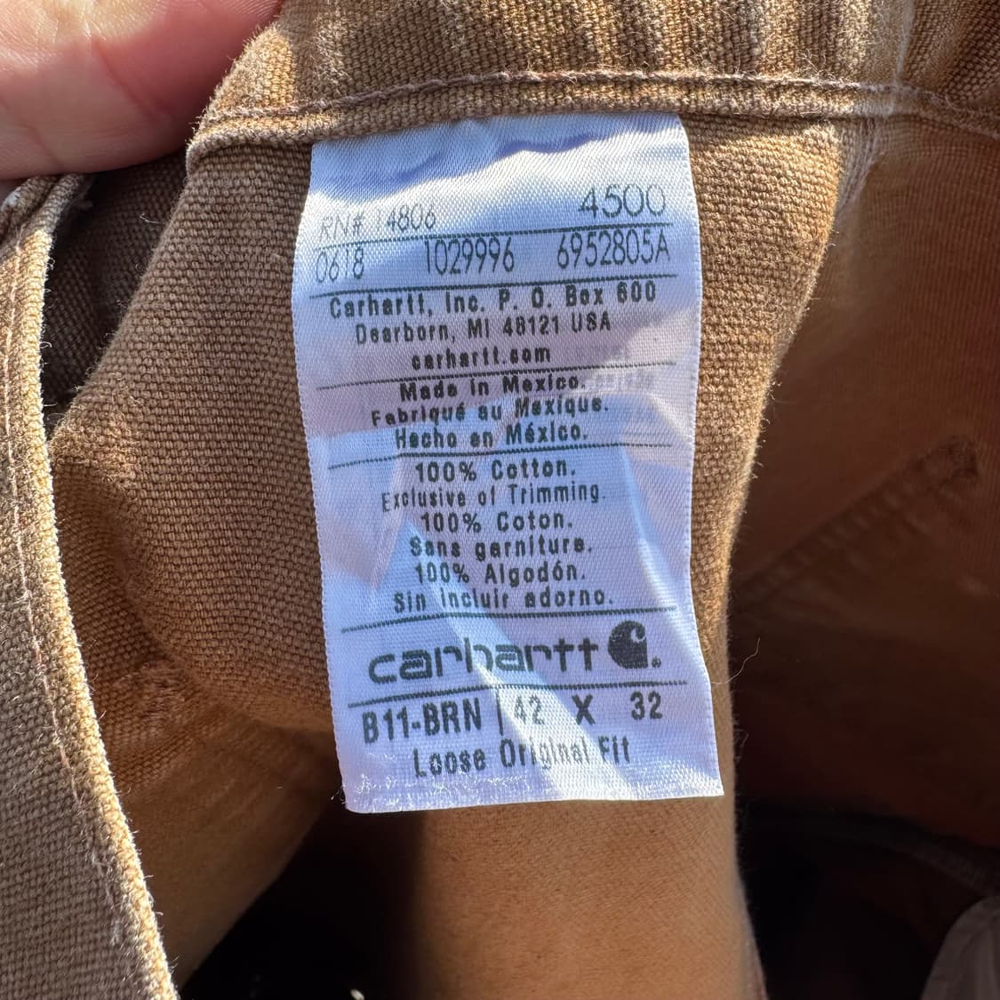 [42] 칼하트 덕 워크 덩가리 카펜터 팬츠 상품이미지9
