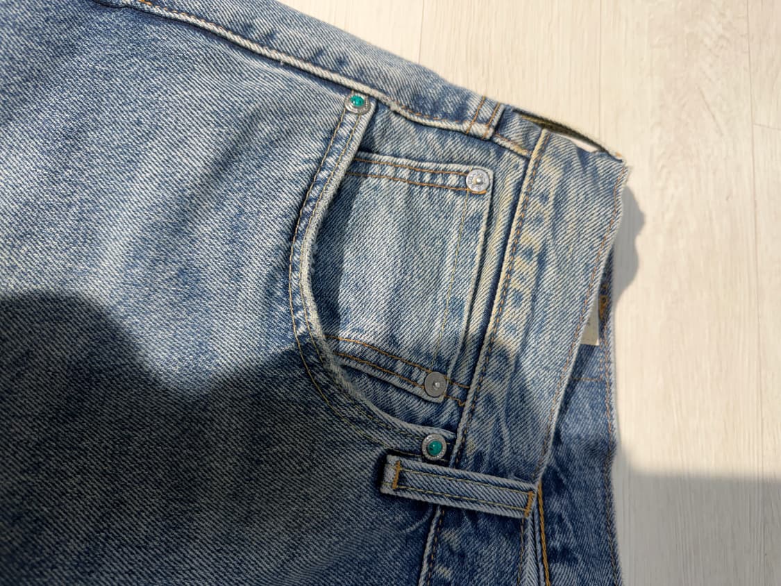 리바이스 501 데미지 워싱 청바지 W34 L30 상품이미지3