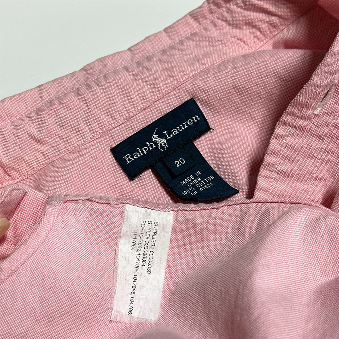 폴로랄프로렌 핑크 셔츠 상품이미지3