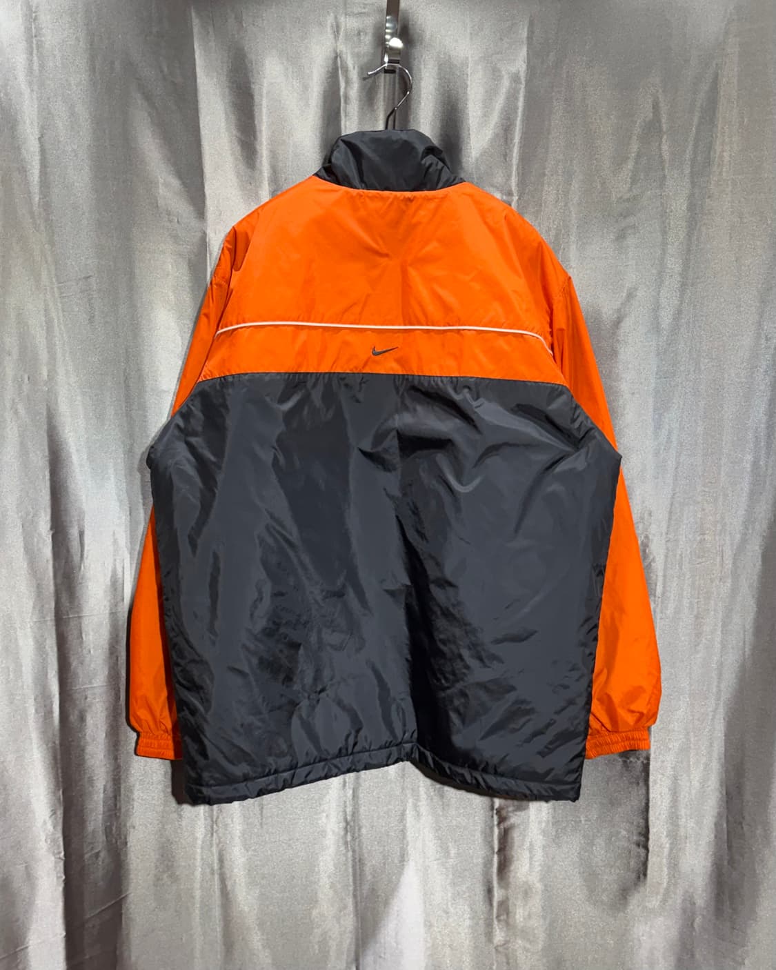 XL 나이키 스우시 스펠링 로고 오렌지 배색 나일론 자켓 상품이미지4