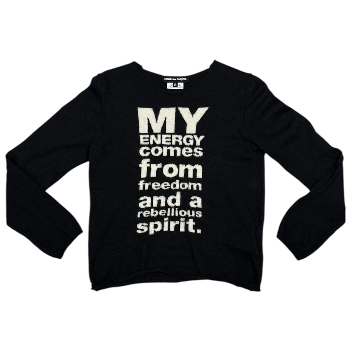 2015 꼼데가르송 자유와 혁명 정신 울 니트 스웨터 상품이미지1