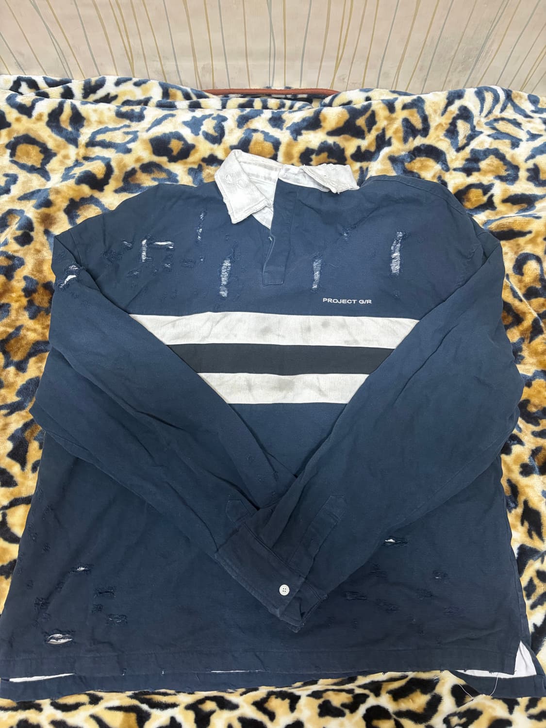 프로젝트 Gr 불리드 폴로 셔츠 네이비 2 상품이미지2