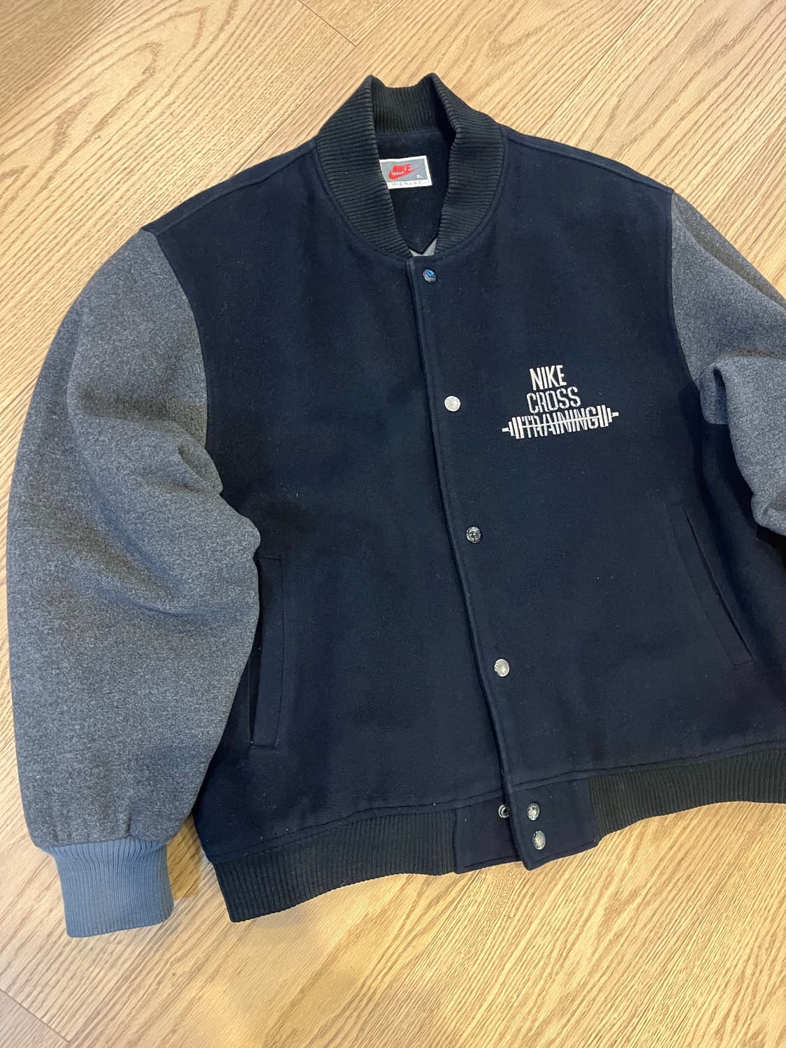 빈티지 90s 삼나스포츠 나이키 바시티자켓 상품이미지1