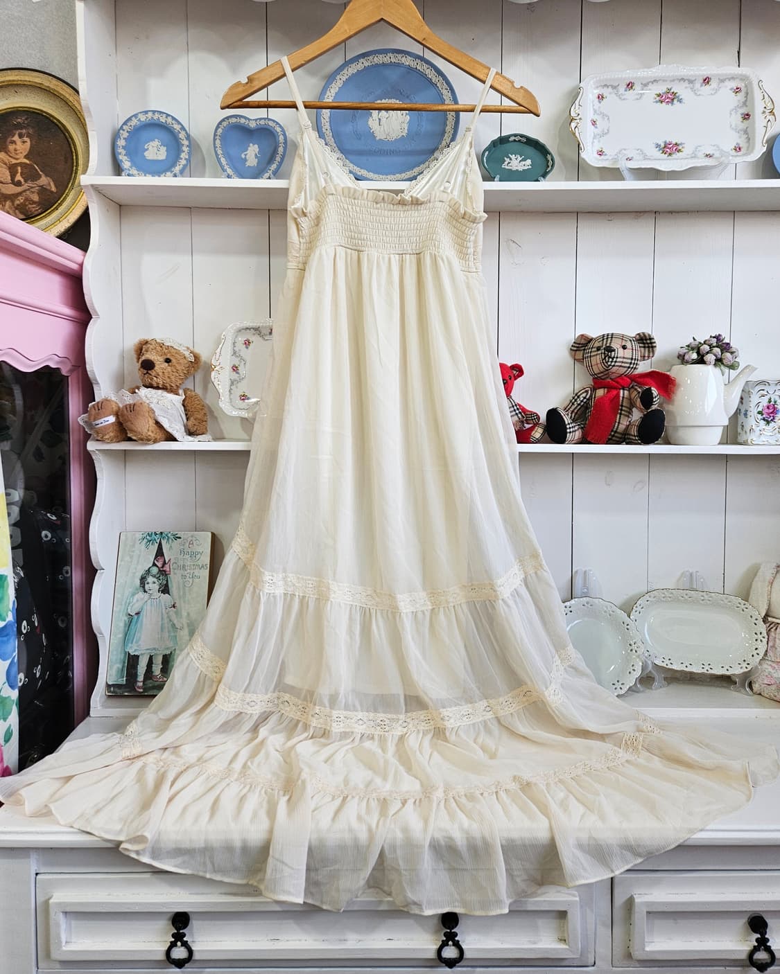 잉그니(INGNI) 레이스 티어드 롱원피스 상품이미지8