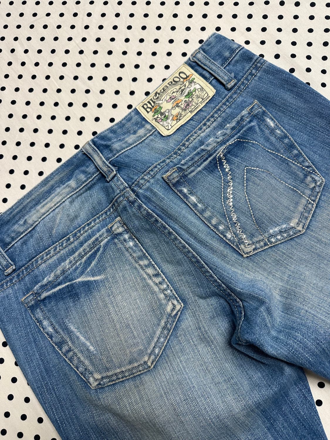버커루 부츠컷 데님팬츠 y2k 펑크 상품이미지5
