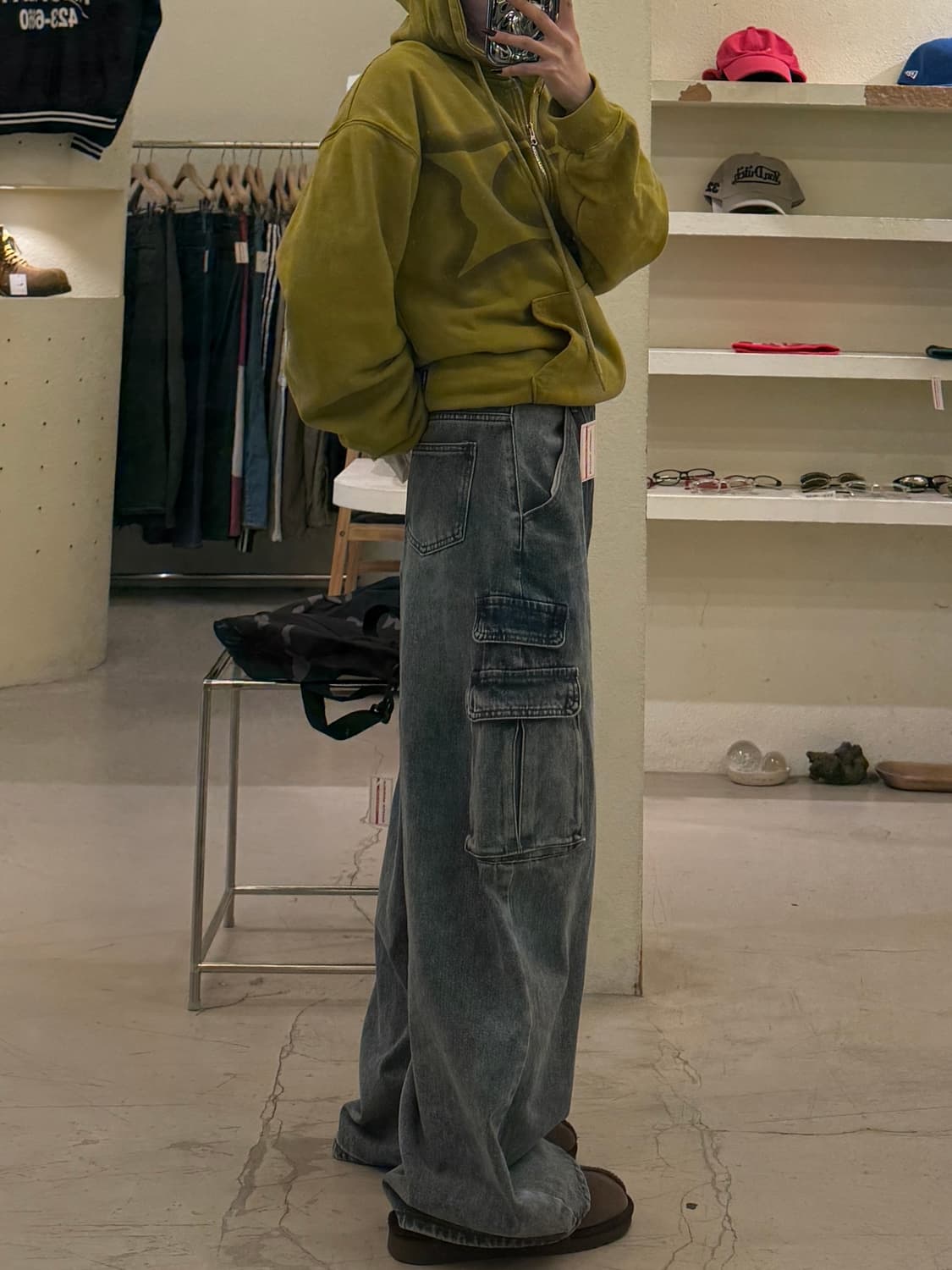 빈티지 REMIND 포켓 카고 데님팬츠 U1360 상품이미지2