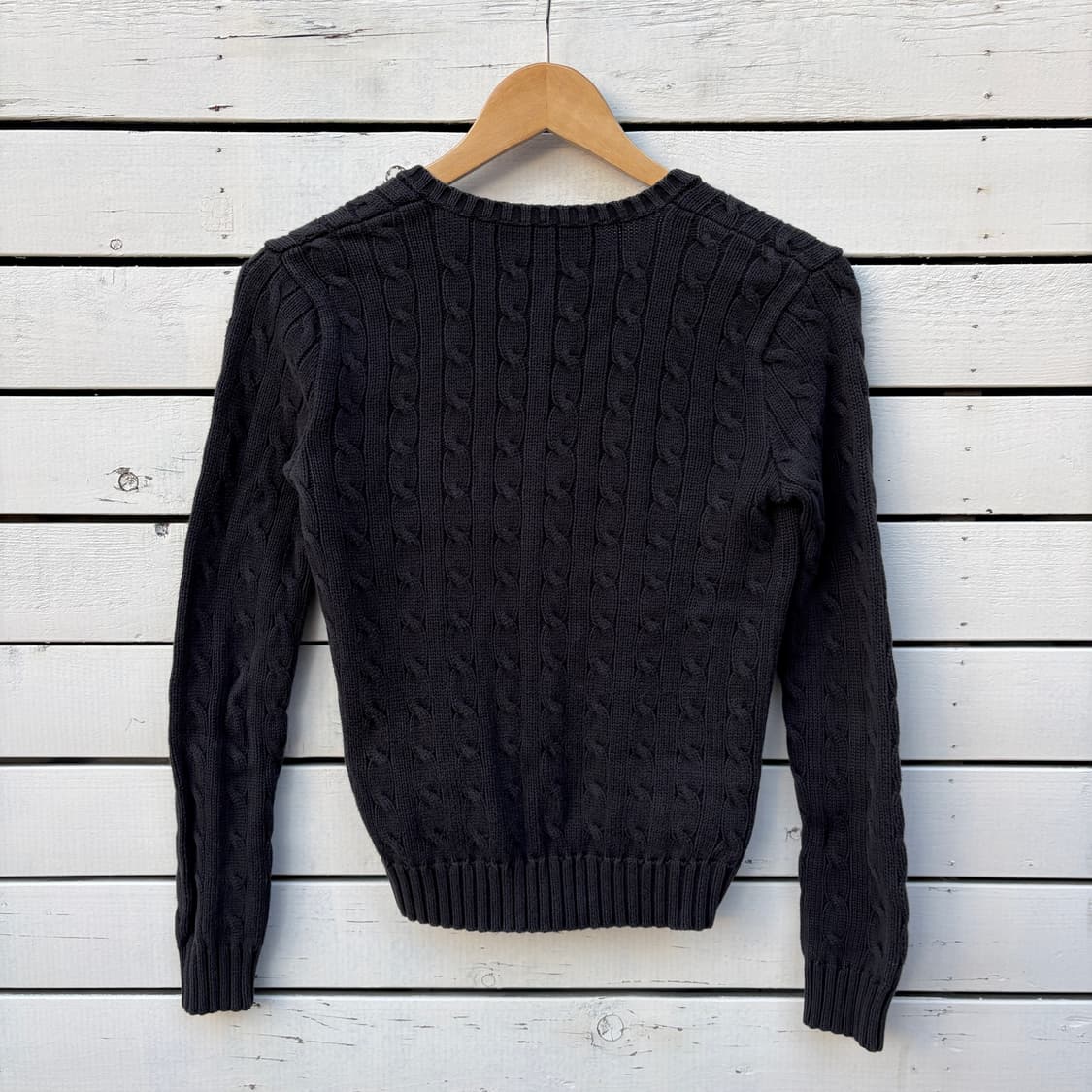 Polo 폴로 케이블 꽈배기 브이넥 니트 상품이미지2