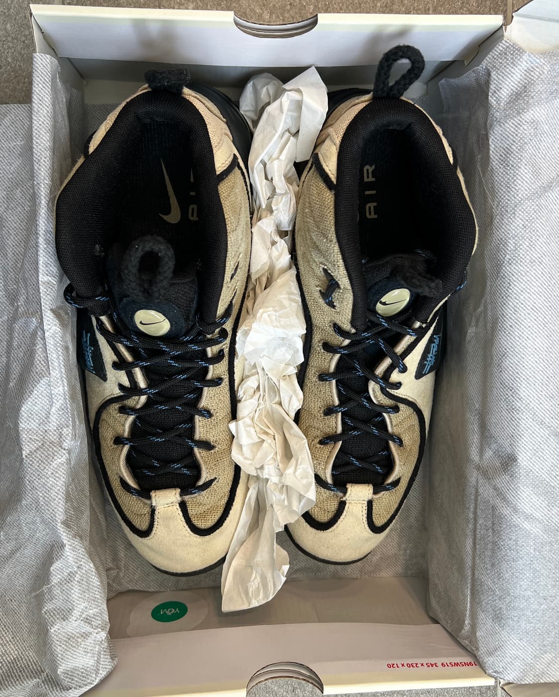 나이키 x 스투시 에어페니 2 라탄 앤 라임스톤 상품이미지5