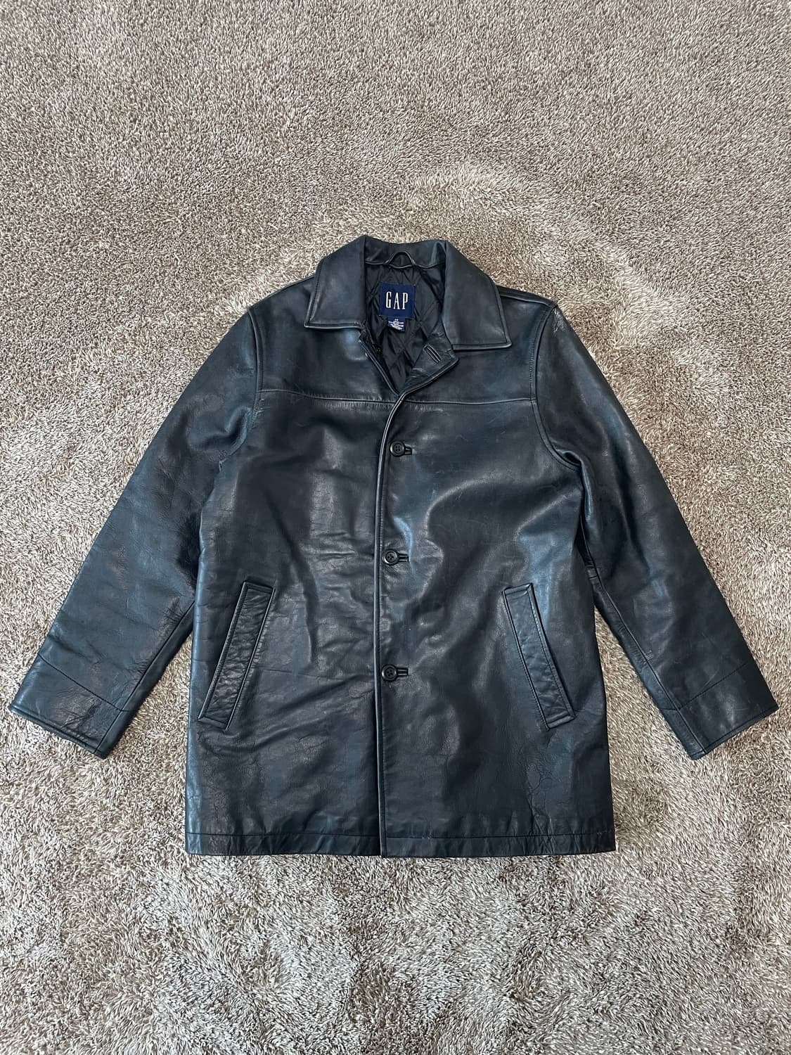 빈티지 올드갭 레더 카코트 old gap 상품이미지1
