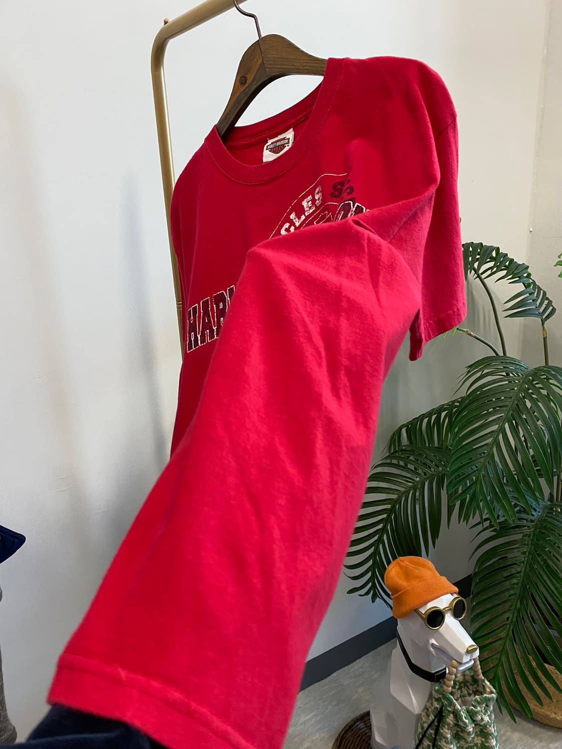 [L]할리데이비슨 레드 반팔 상품이미지7