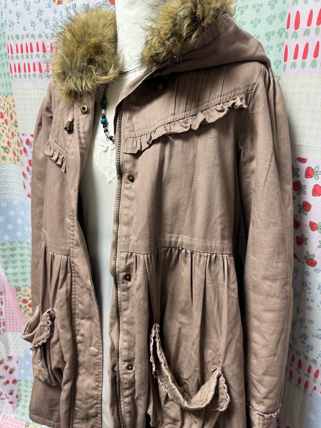 엑시즈팜 히메갸루 라떼랴루 모리걸 야상 상품이미지2