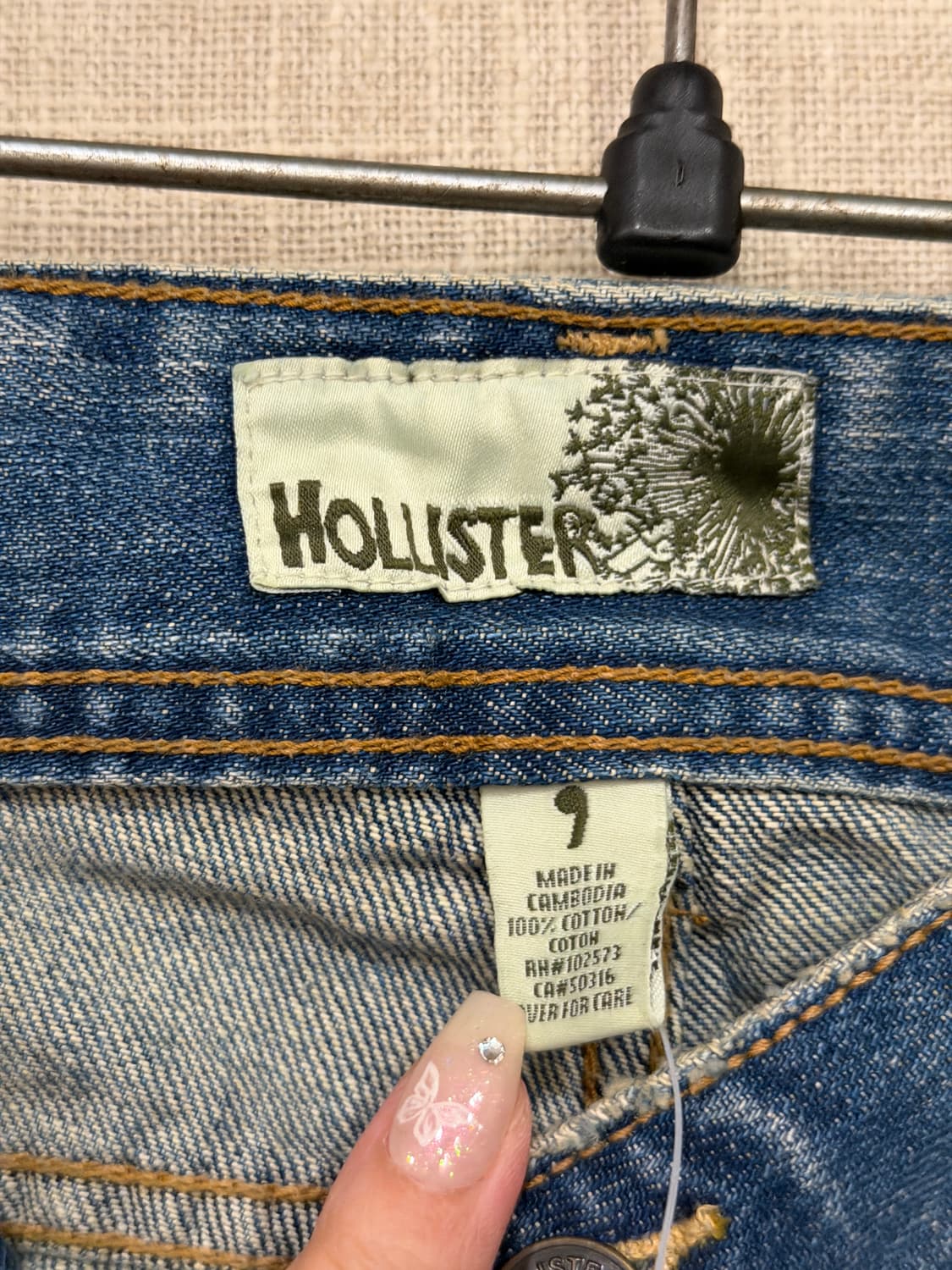 [택달린 새상품] 홀리스터 스몰로고 부츠컷 데님 팬츠 9 사이즈 상품이미지9