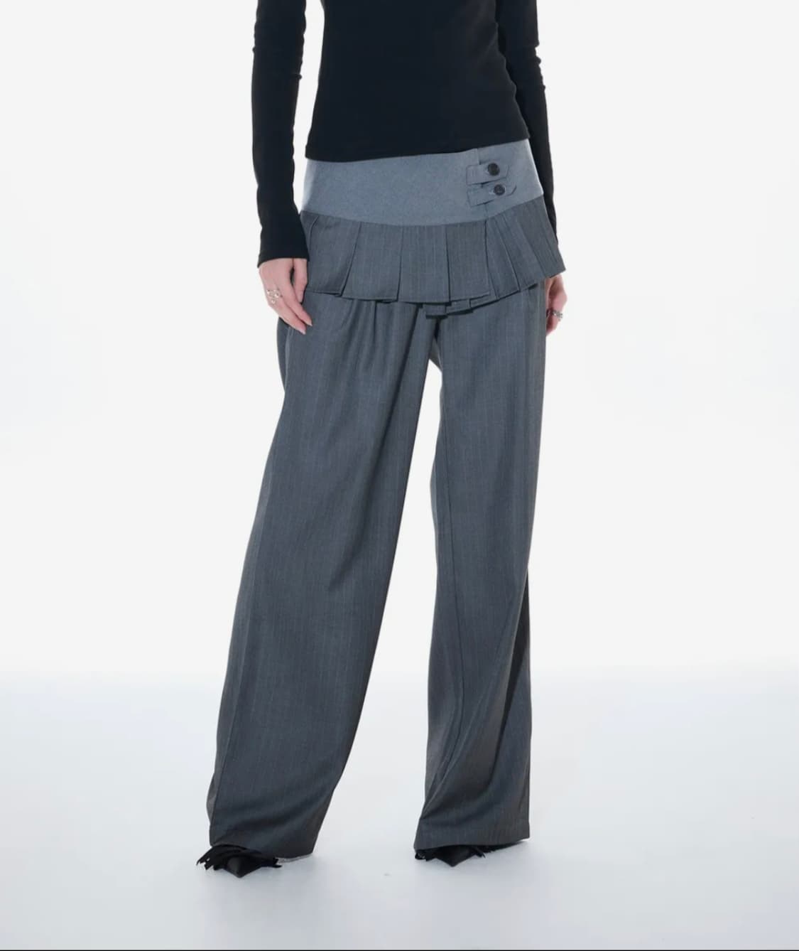새상품)라틴제-L14 PLEATS WRAP SET (GRAY) 상품이미지5