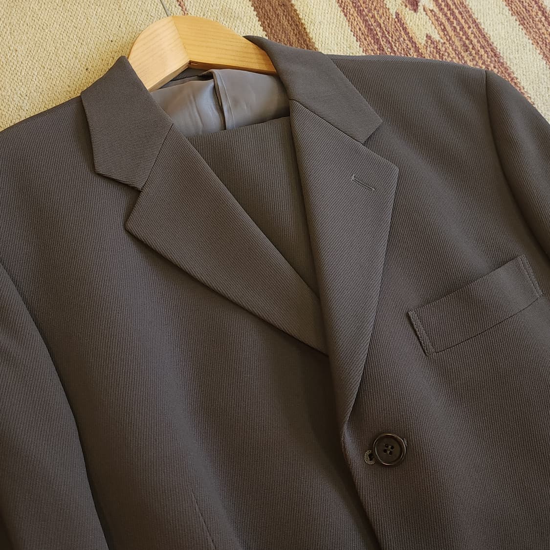 90's 씨피컴퍼니 수트 셋업 빈티지 양복 셋업 샤크 그레이 100 82 상품이미지10