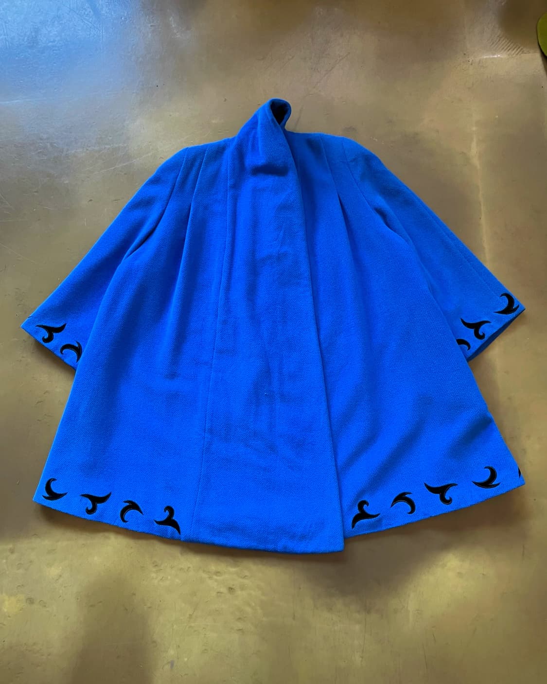 G.K 伊太利喜 Tribal Pattern Trim Wool Coat 상품이미지6