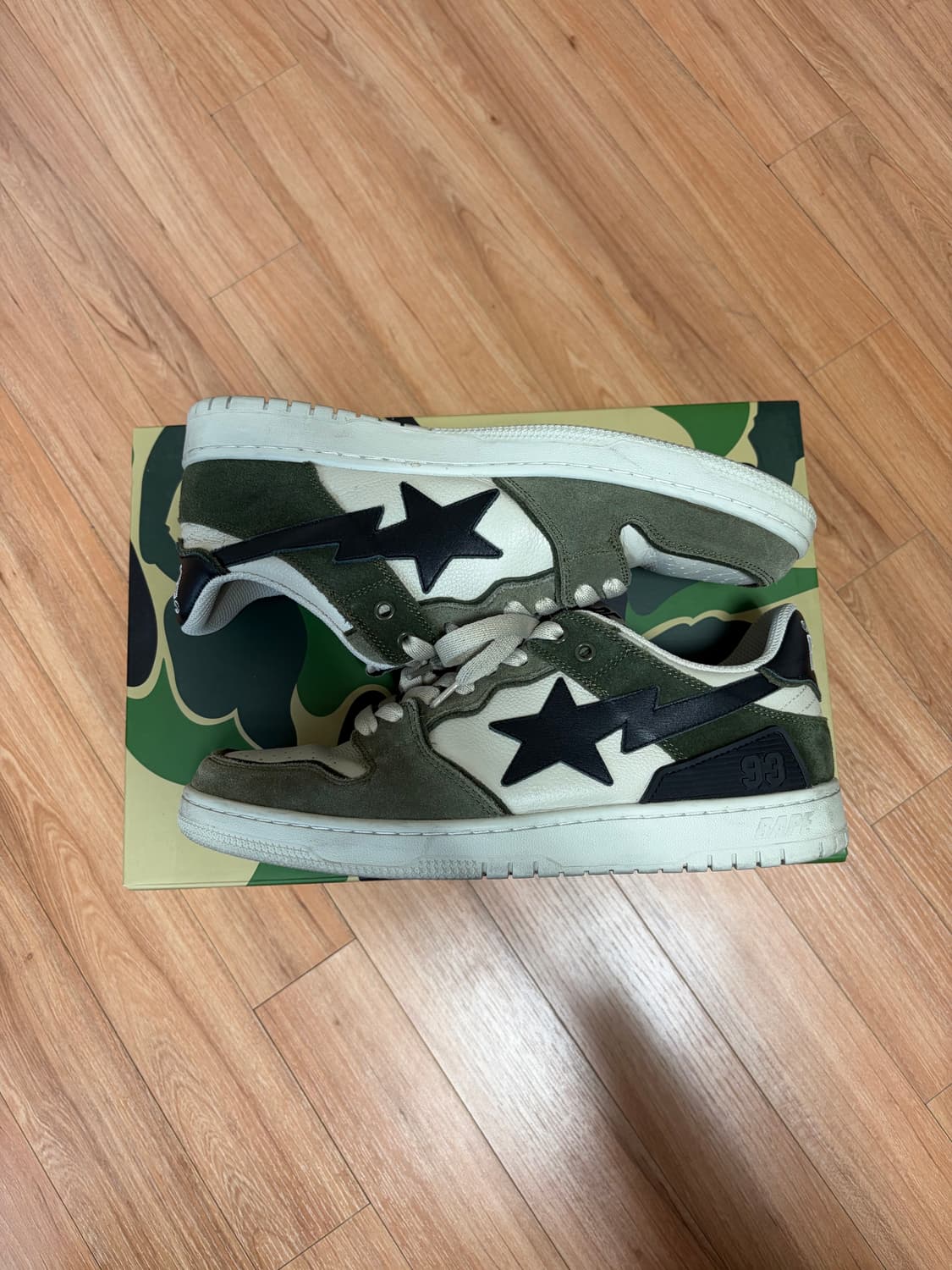 [280] 베이프 SK8 스타 올리브 상품이미지5