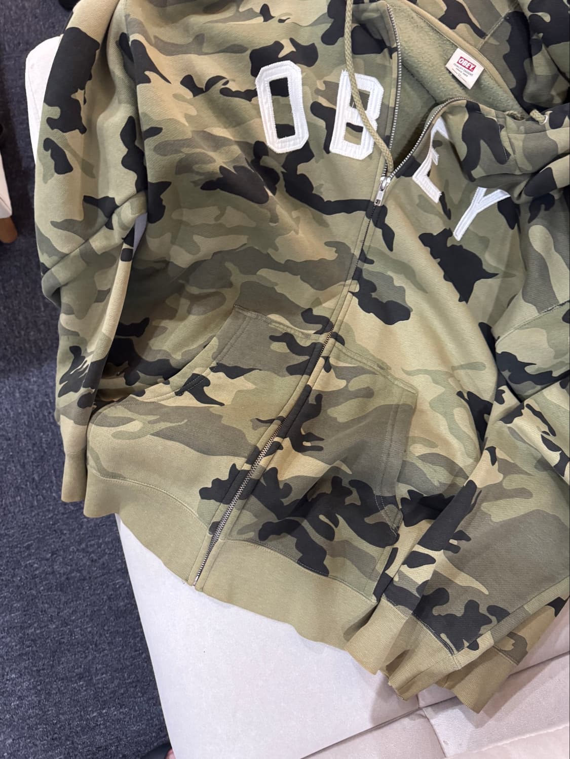 올드 오베이 카모 후드집업 xl 상품이미지3