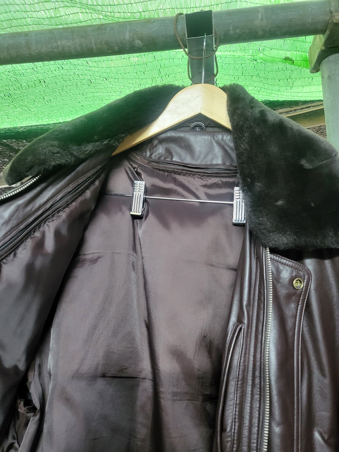 롱 가죽자켓 + 내피 오리털 상품이미지7