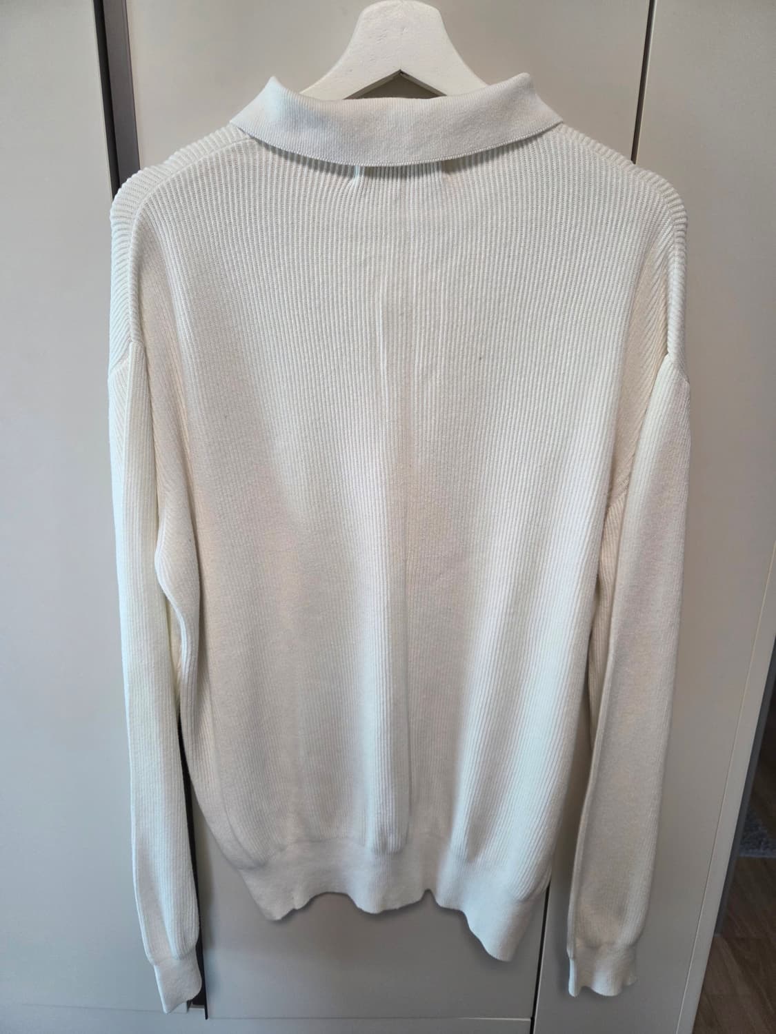 퍼스트플로어 코튼 립 폴로셔츠 48 화이트 상품이미지2