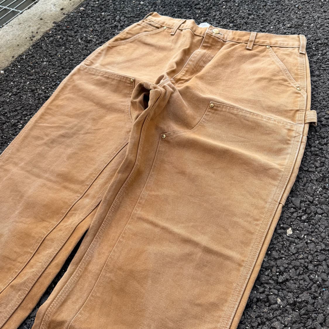 USA 빈티지 칼하트 B01 BRN 더블니 카펜터 팬츠 상품이미지6