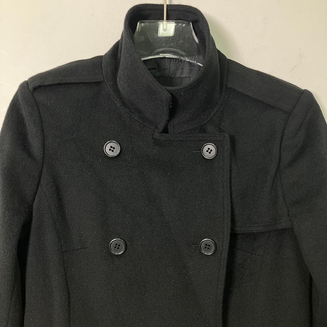 스트로베리 필드 앙고라 울 블렌드 더블 버튼 플레어 코트  상품이미지5