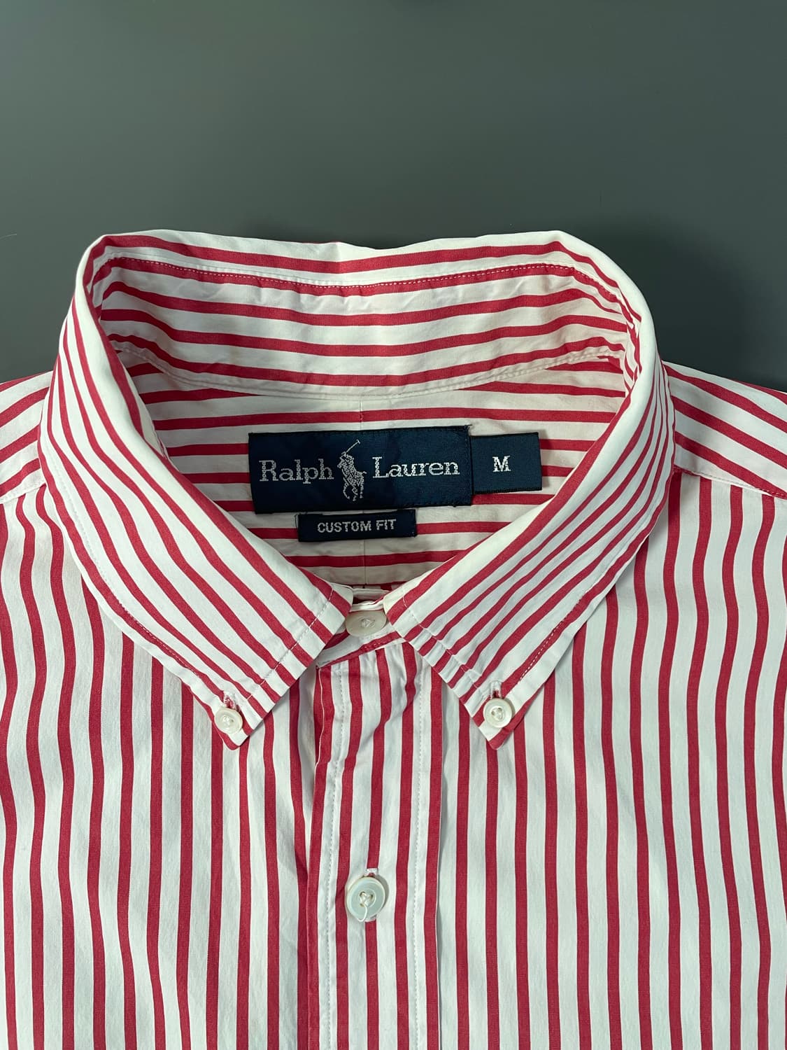 [S] 폴로 랄프로렌 코튼 자수 포니 스트라이프 셔츠 커스텀핏 상품이미지7