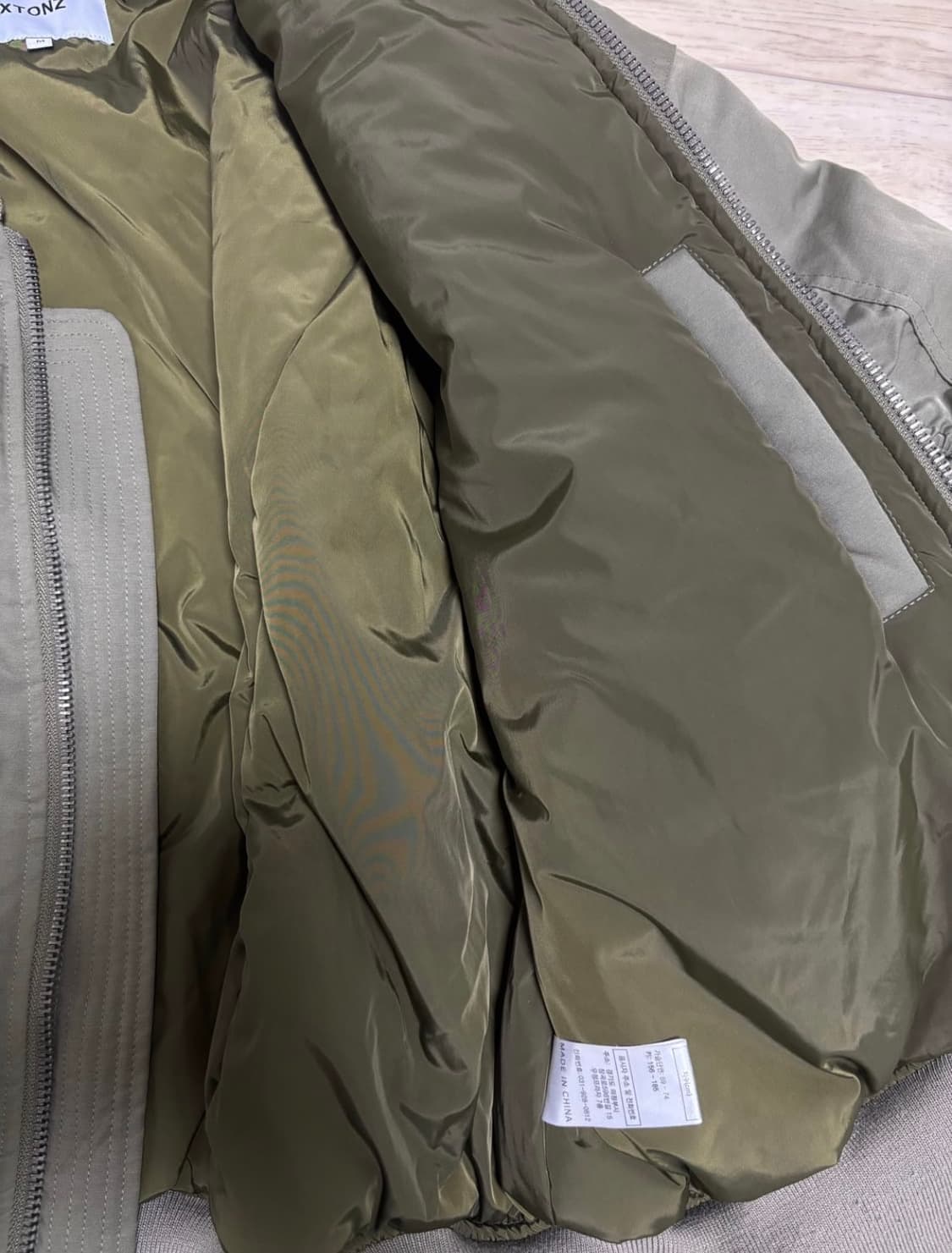 수수료x 오늘만) XJ107 인시전 셔링 MA-1 자켓 (KHAKI) 상품이미지6