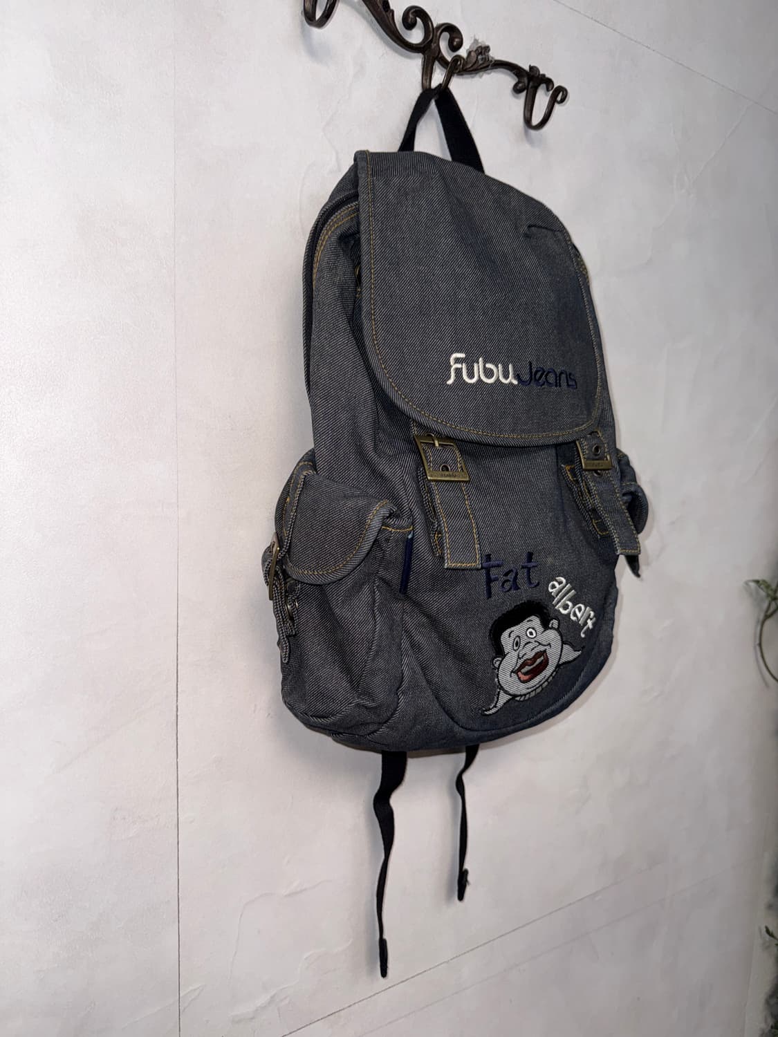 FUBU denim multi pocket backpack  상품이미지2