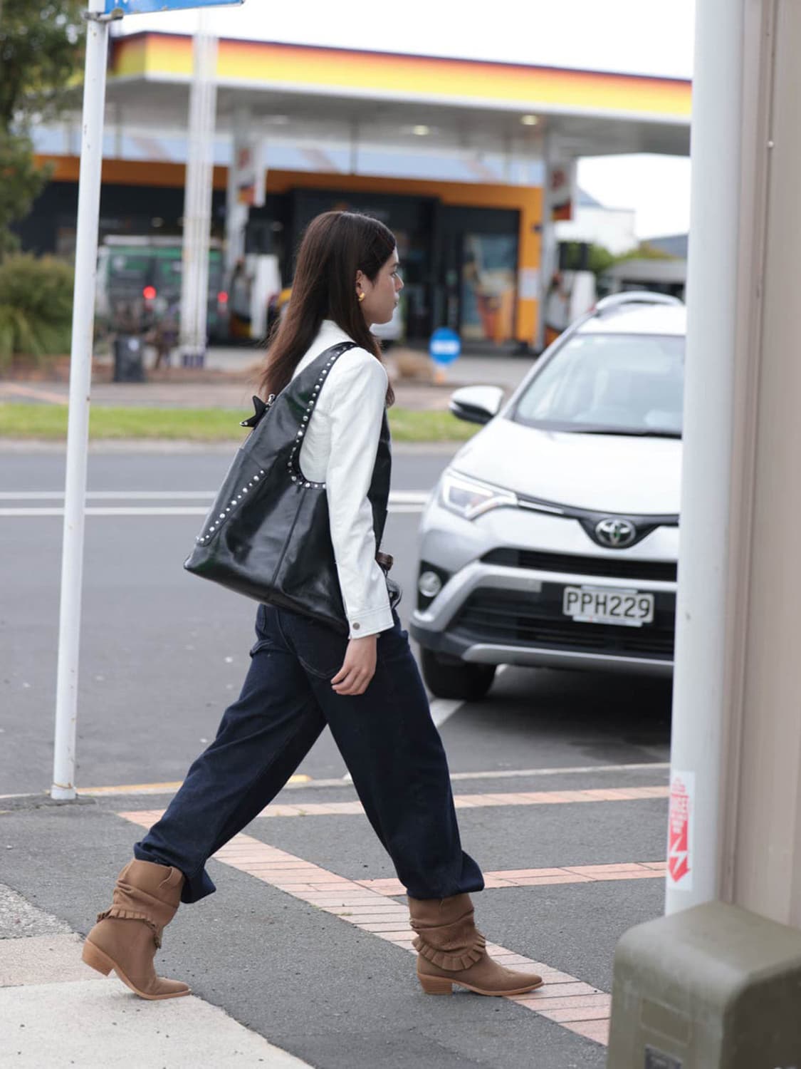 에코데이 레트로 스터드 숄더백 보부상백 상품이미지4