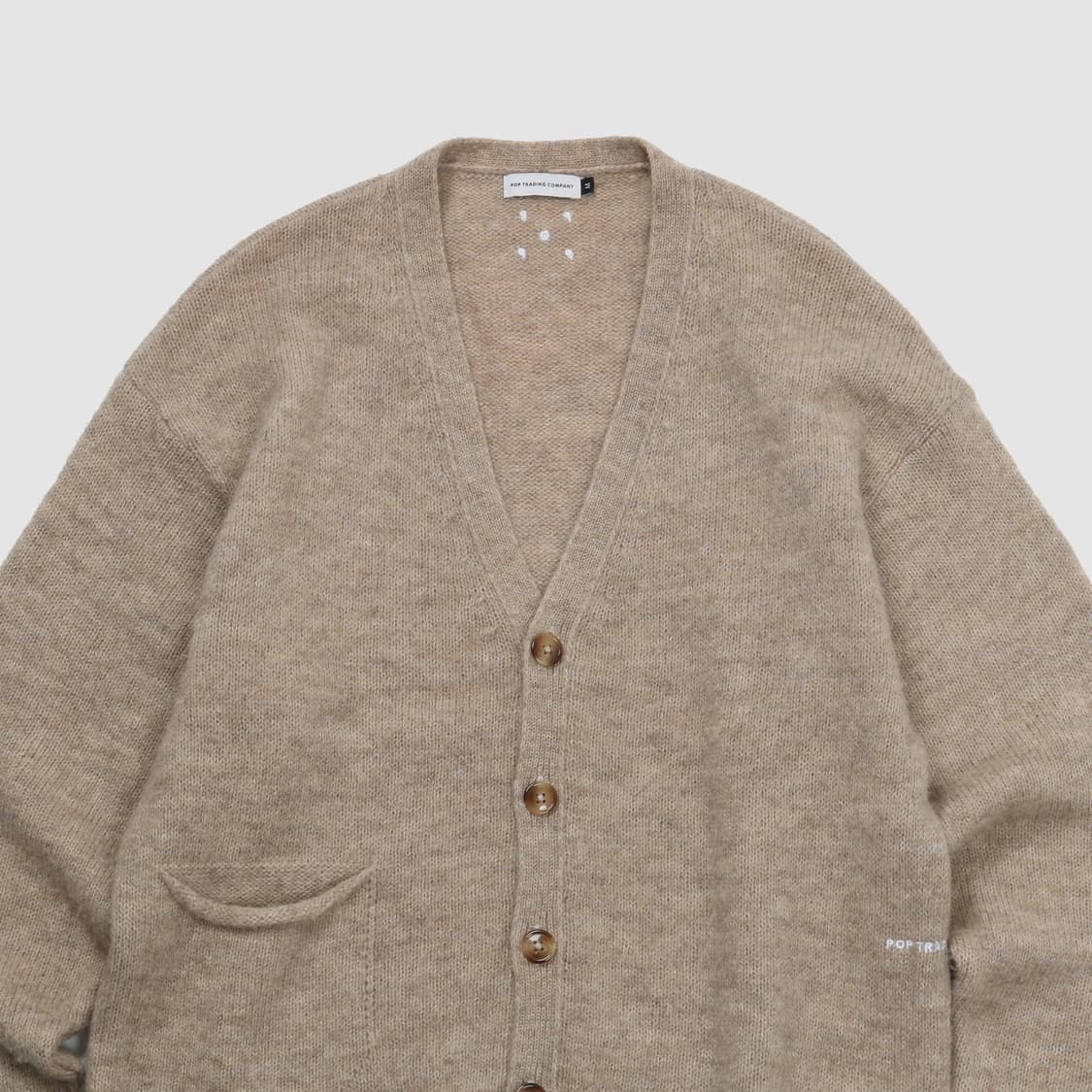 팝 트레이딩 컴퍼니 가디건 화이트 페퍼 컬러 상품이미지2