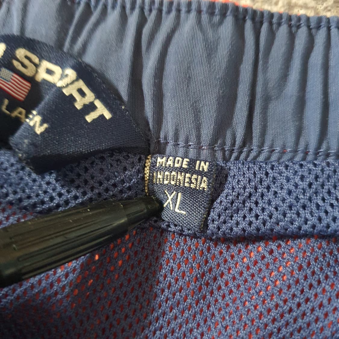 90s 폴로 스포츠 오렌지색 스윔 쇼츠 상품이미지6