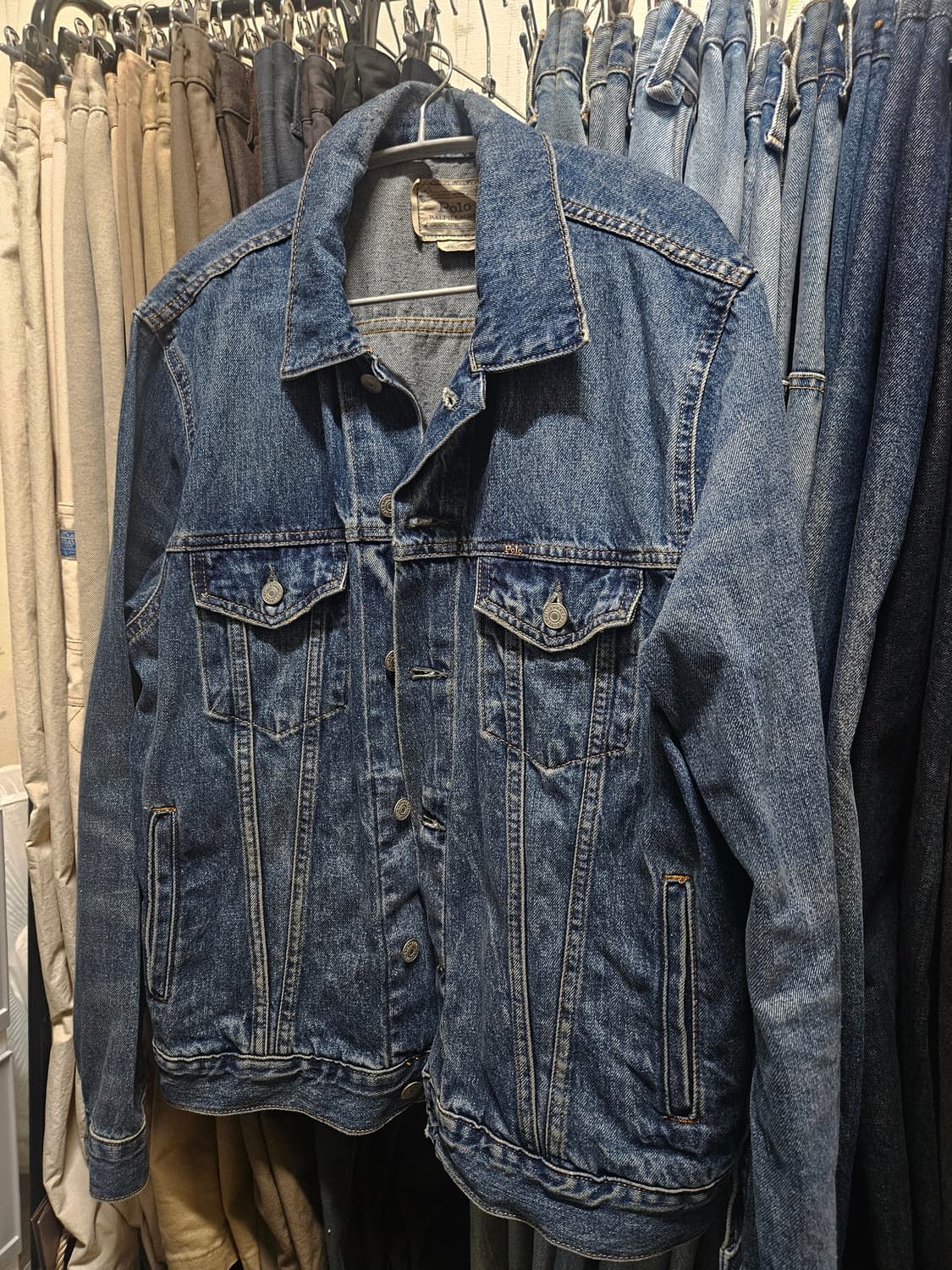 폴로 랄프로렌 페이디드 데님 트러커 자켓 L사이즈 상품이미지1