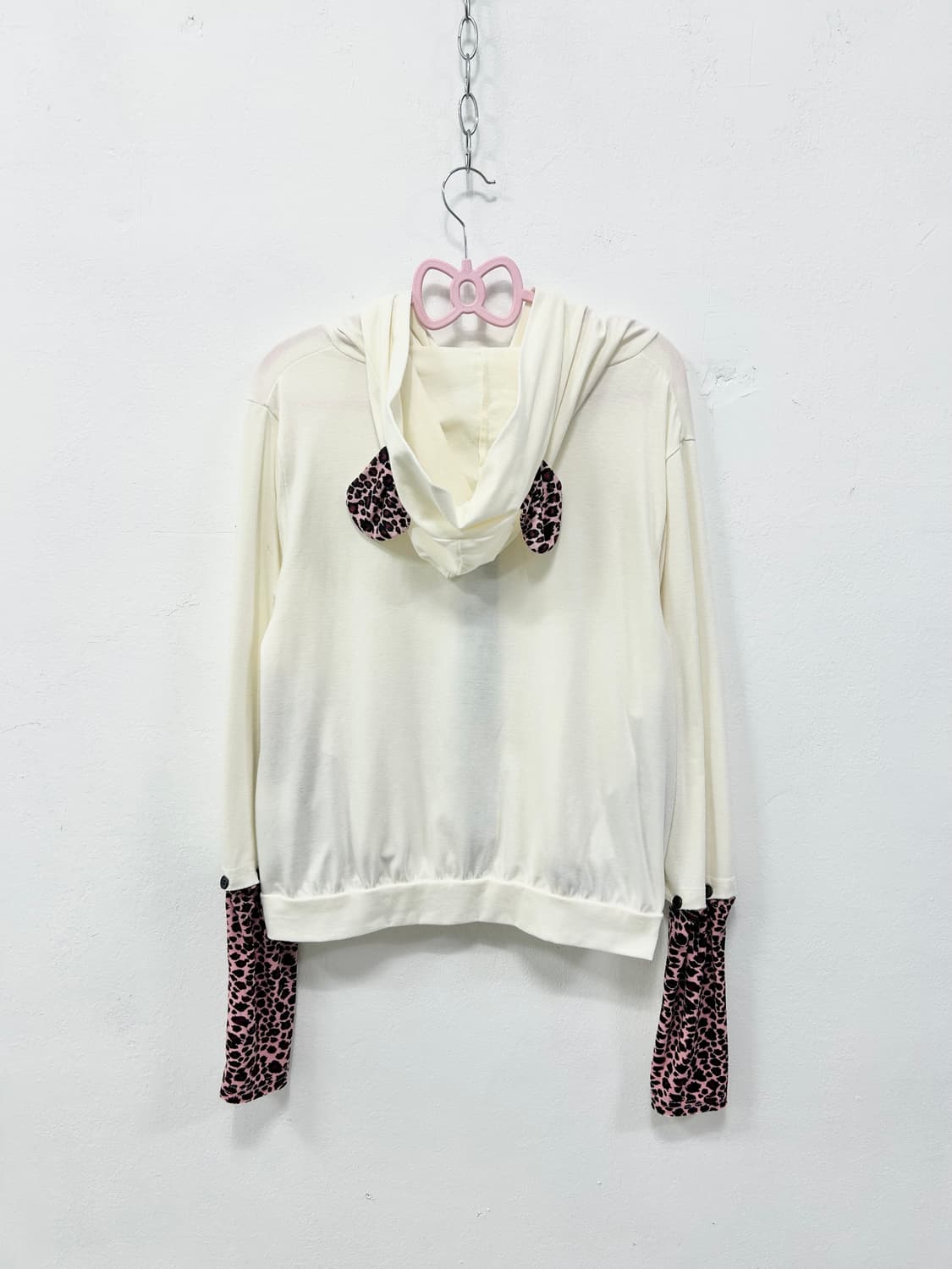 [ALGONQUINS] 알곤퀸즈 오네갸루 핑크 레오파드 후드집업 상품이미지4