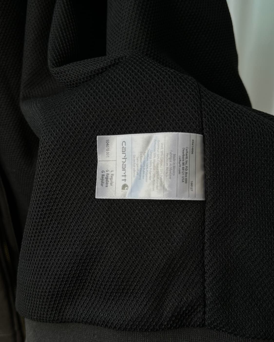 [L]칼하트 써멀 레인디펜더 블랙 후드집업 상품이미지10