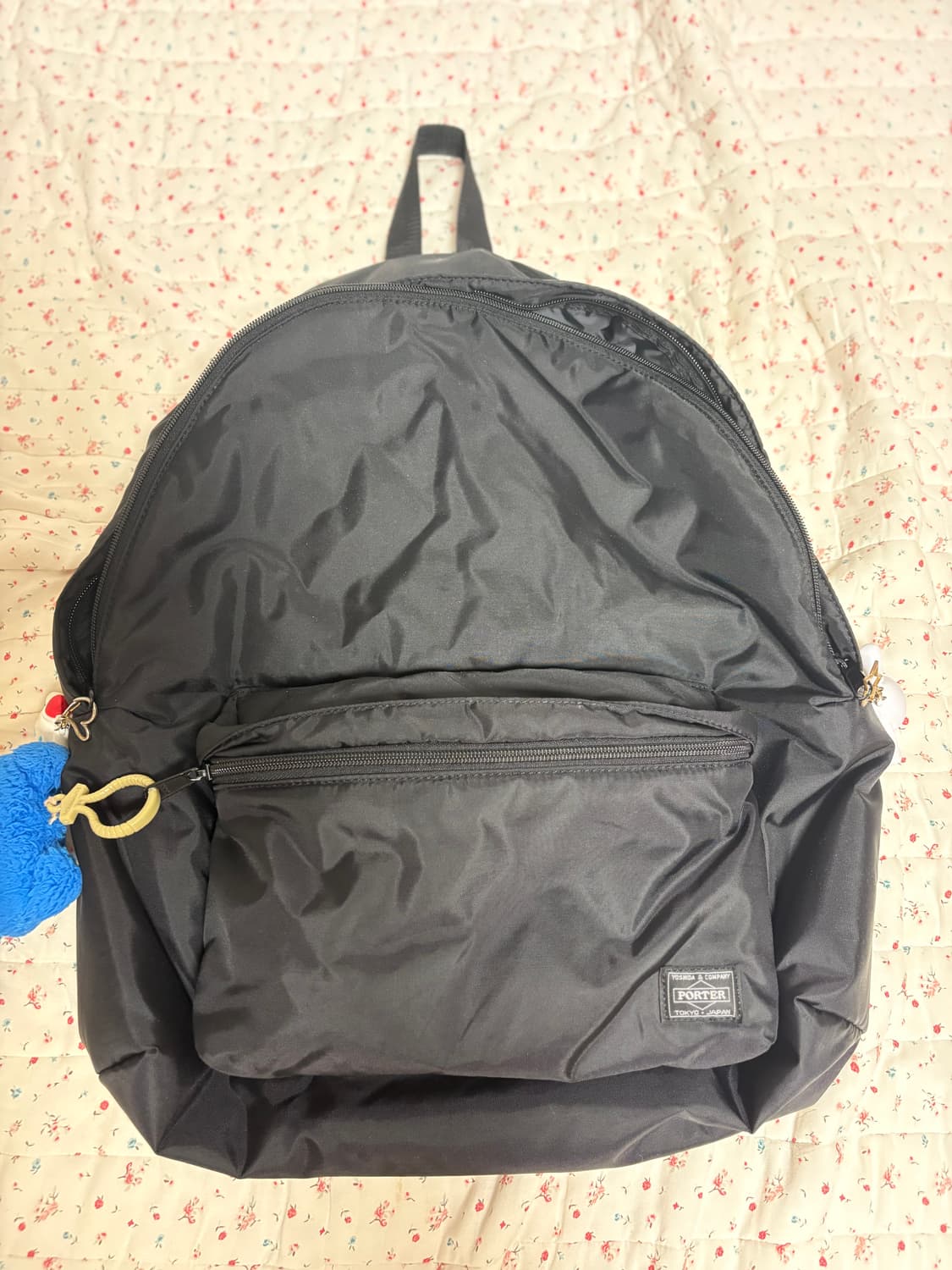 포터 x 꼼데가르송 백팩 라지 블랙 상품이미지1