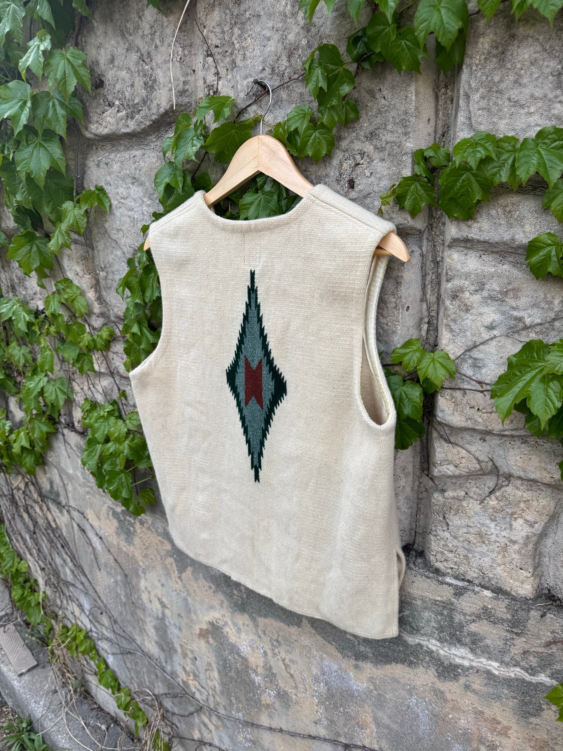 오르테가 핸드 우븐 울 네이티브 아메리칸 웨스턴 치마요 베스트 조끼 상품이미지4