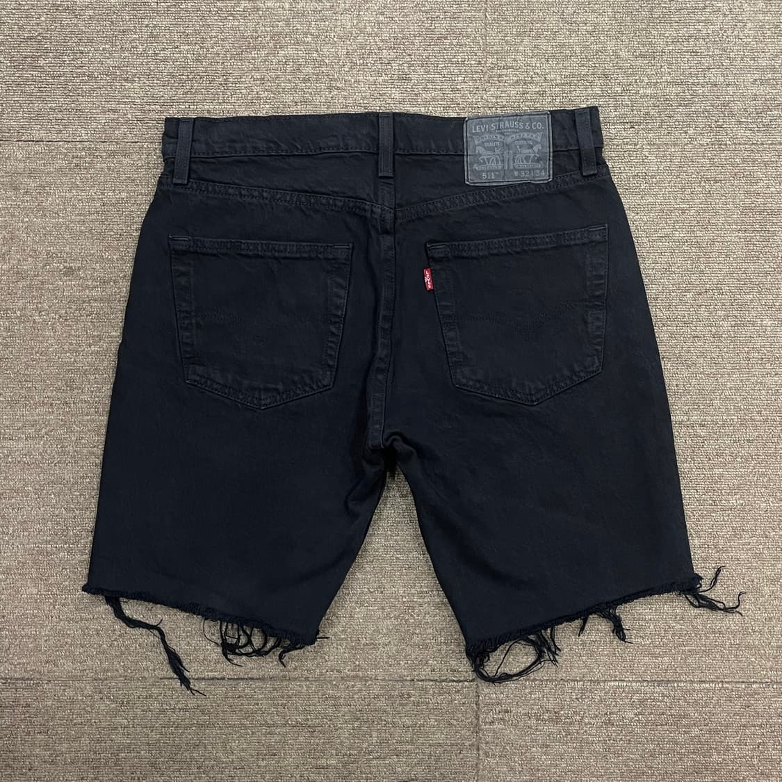 (32) Levi's 리바이스 511 블랙 데님 쇼츠 반바지 상품이미지1