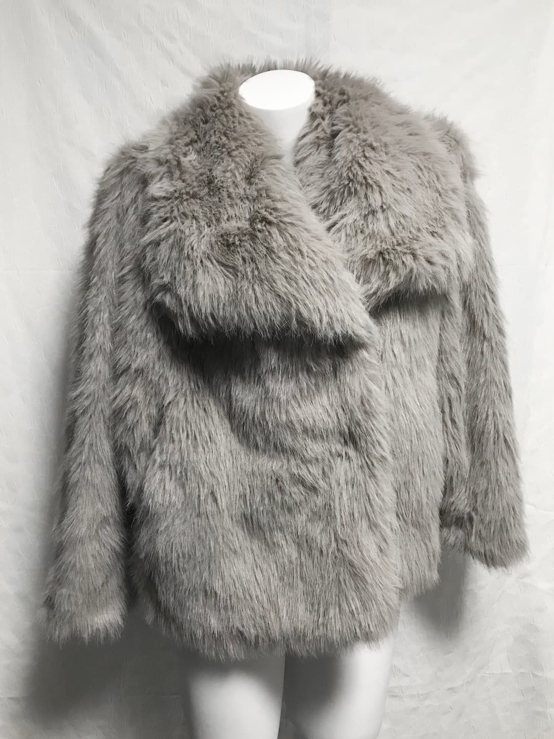 빈티지 갸루 빅 카라 퍼 자켓 코트 상품이미지3