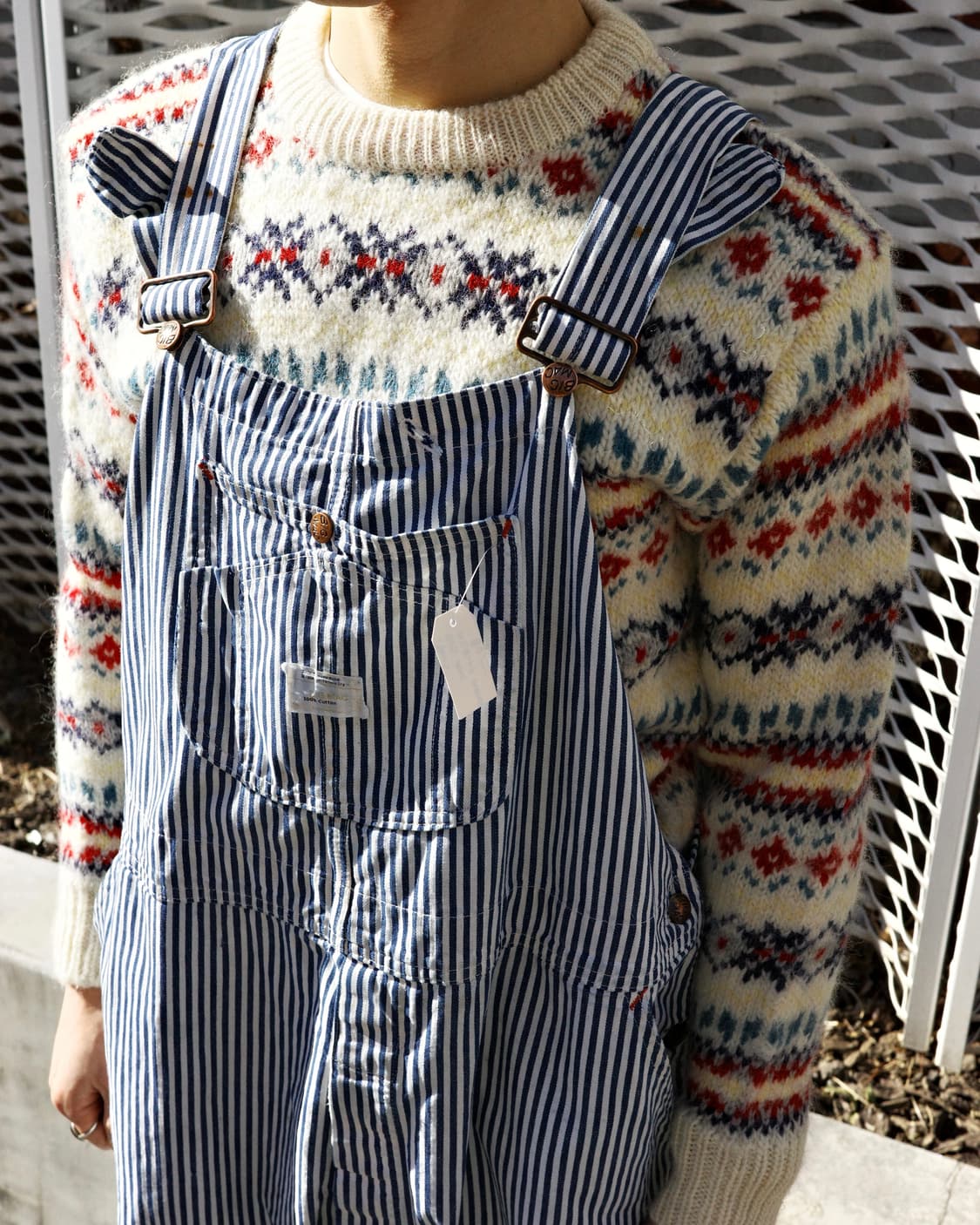 80‘s fair isle wool sweater 상품이미지5