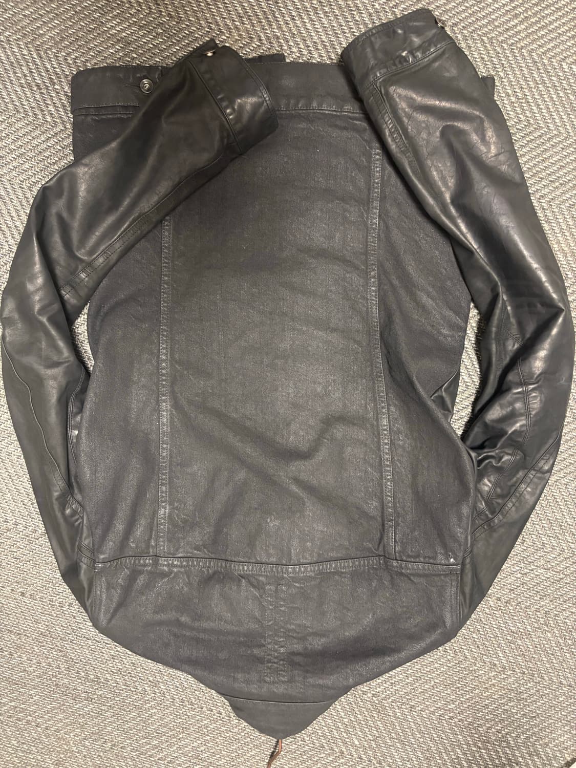 릭오웬스 슬레이브 팔가죽데님 자켓 상품이미지2