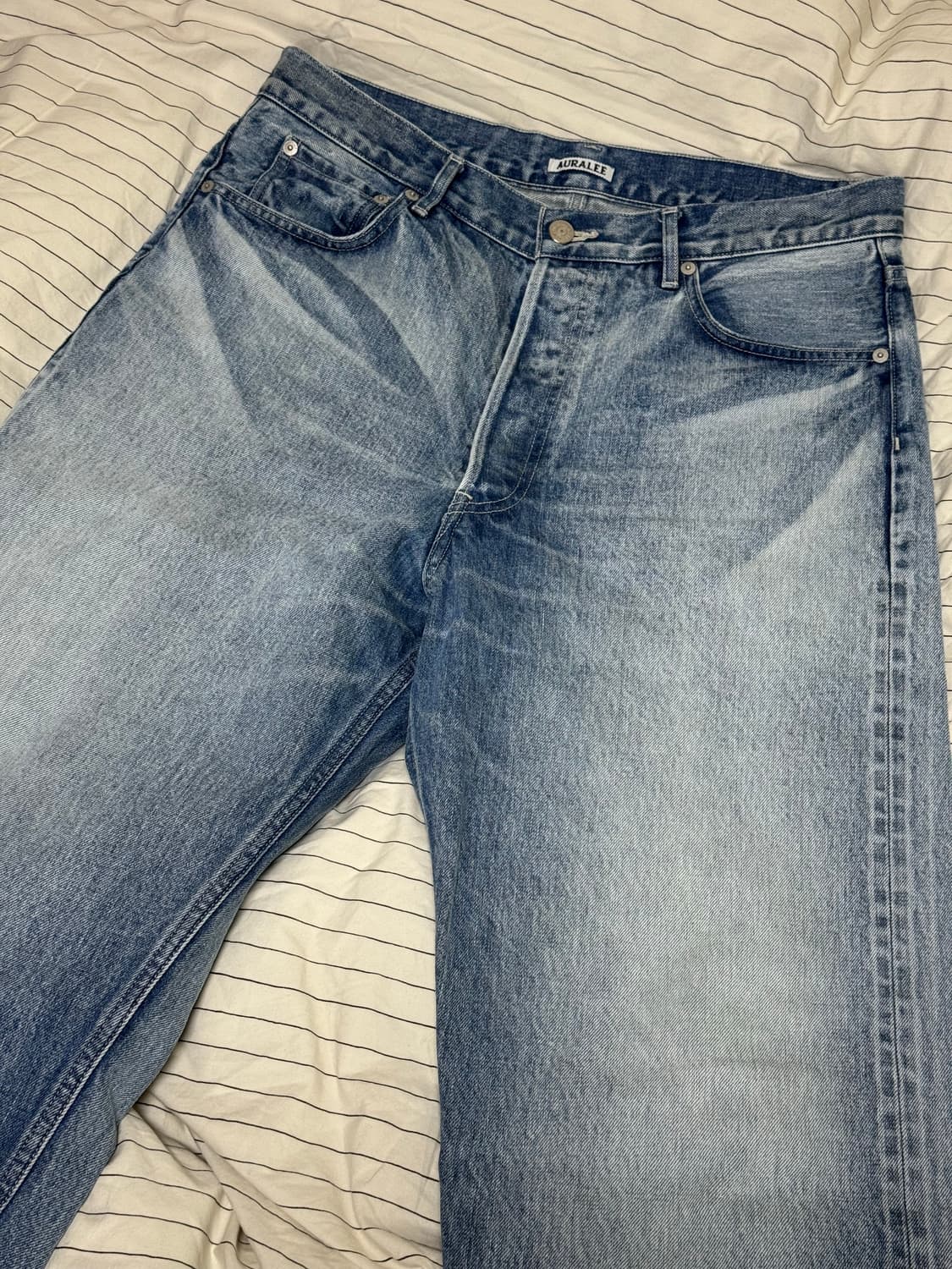 [32] 오라리 25aw 셀비지 페이디드 헤비 데님 와이드 상품이미지4