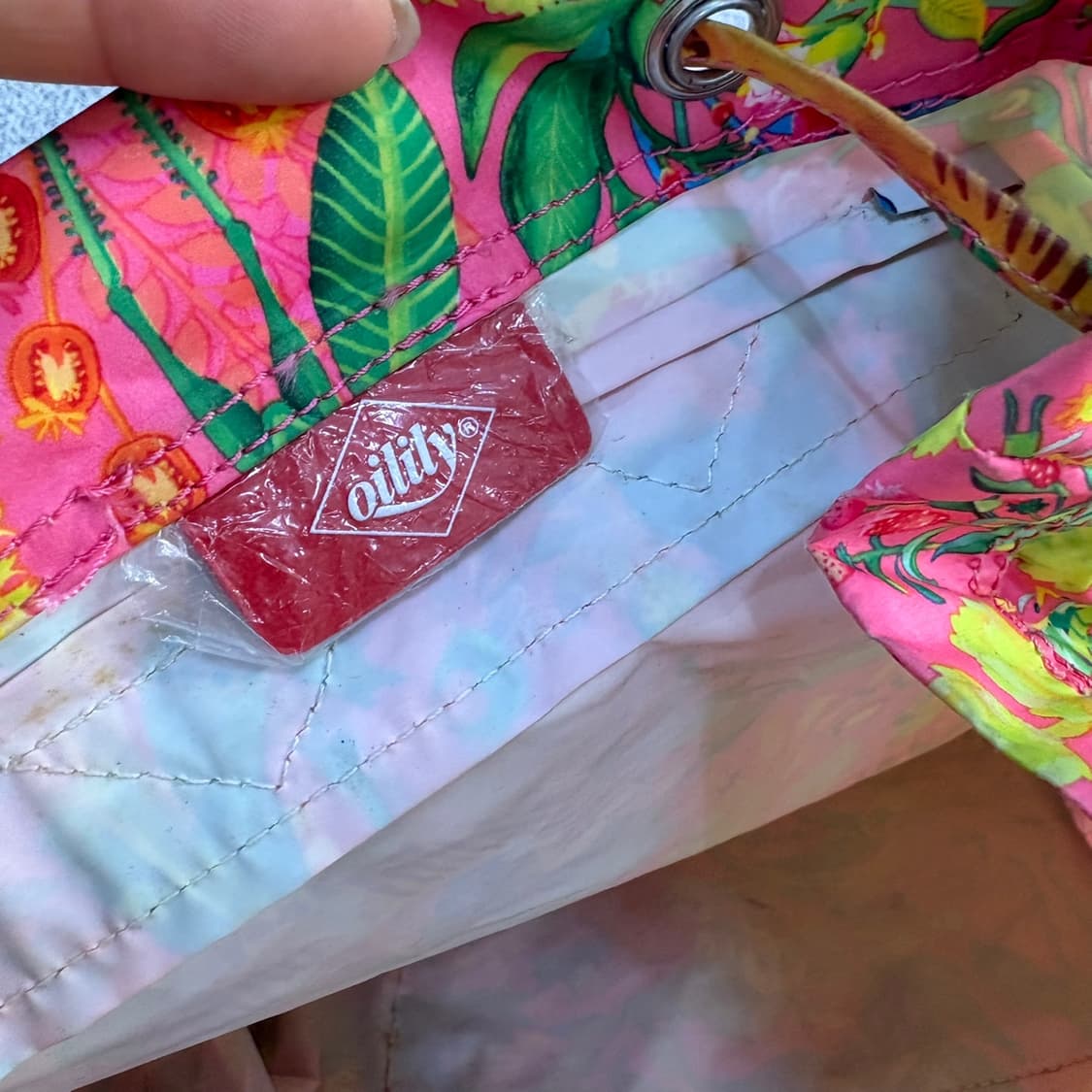 오일릴리 플라워 빈티지 백팩 0409J 상품이미지6