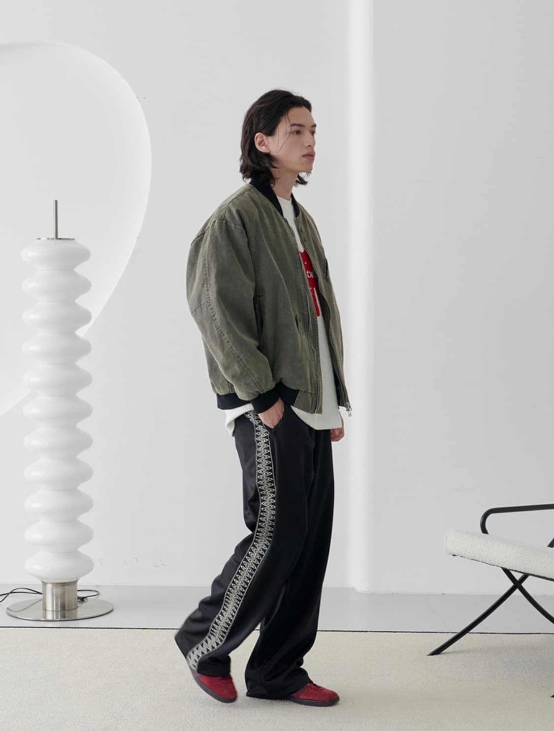 Noun 노운 - side line track pants (black) 상품이미지4