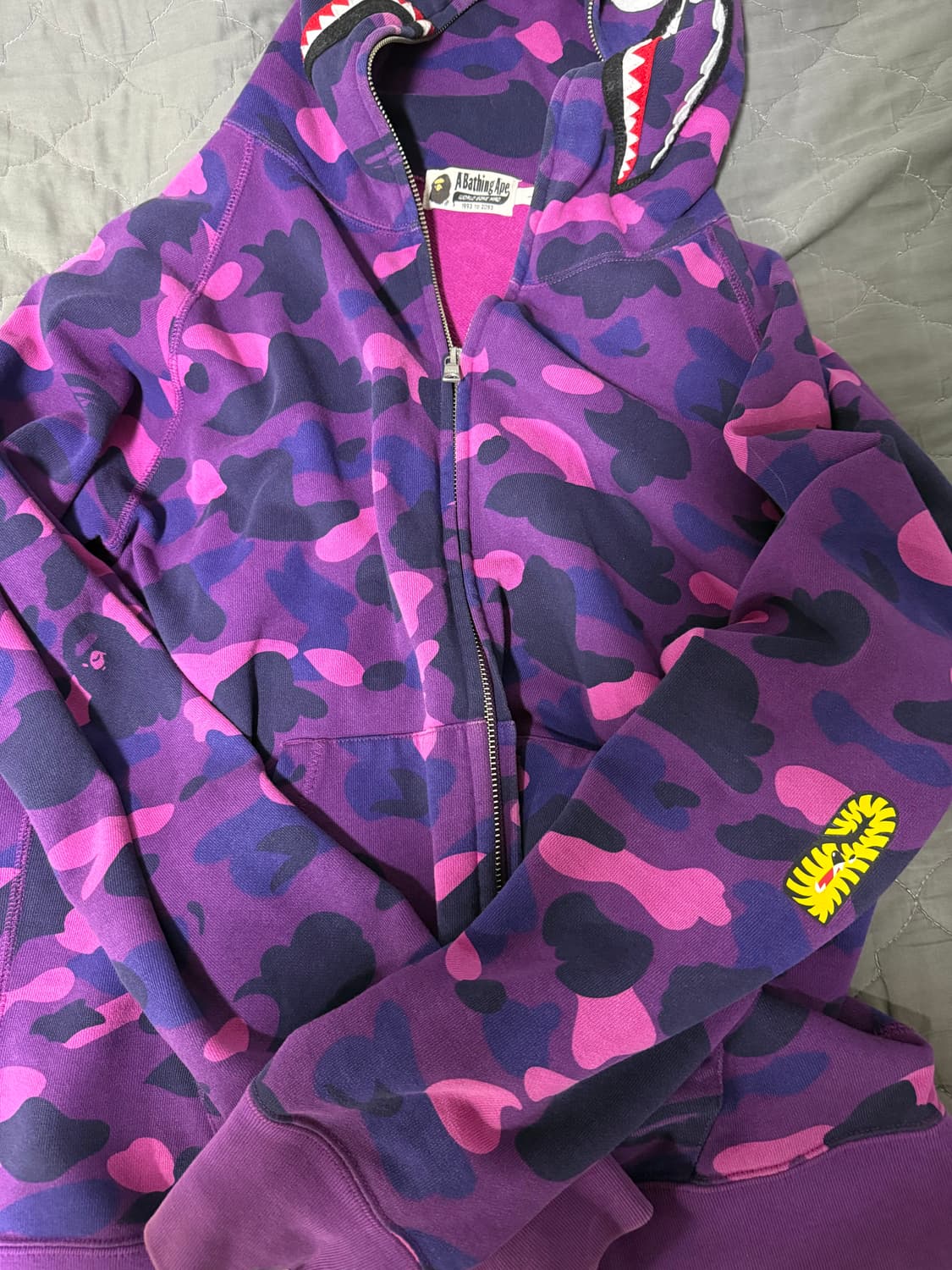 베이프 후드집업 퍼플 상품이미지1